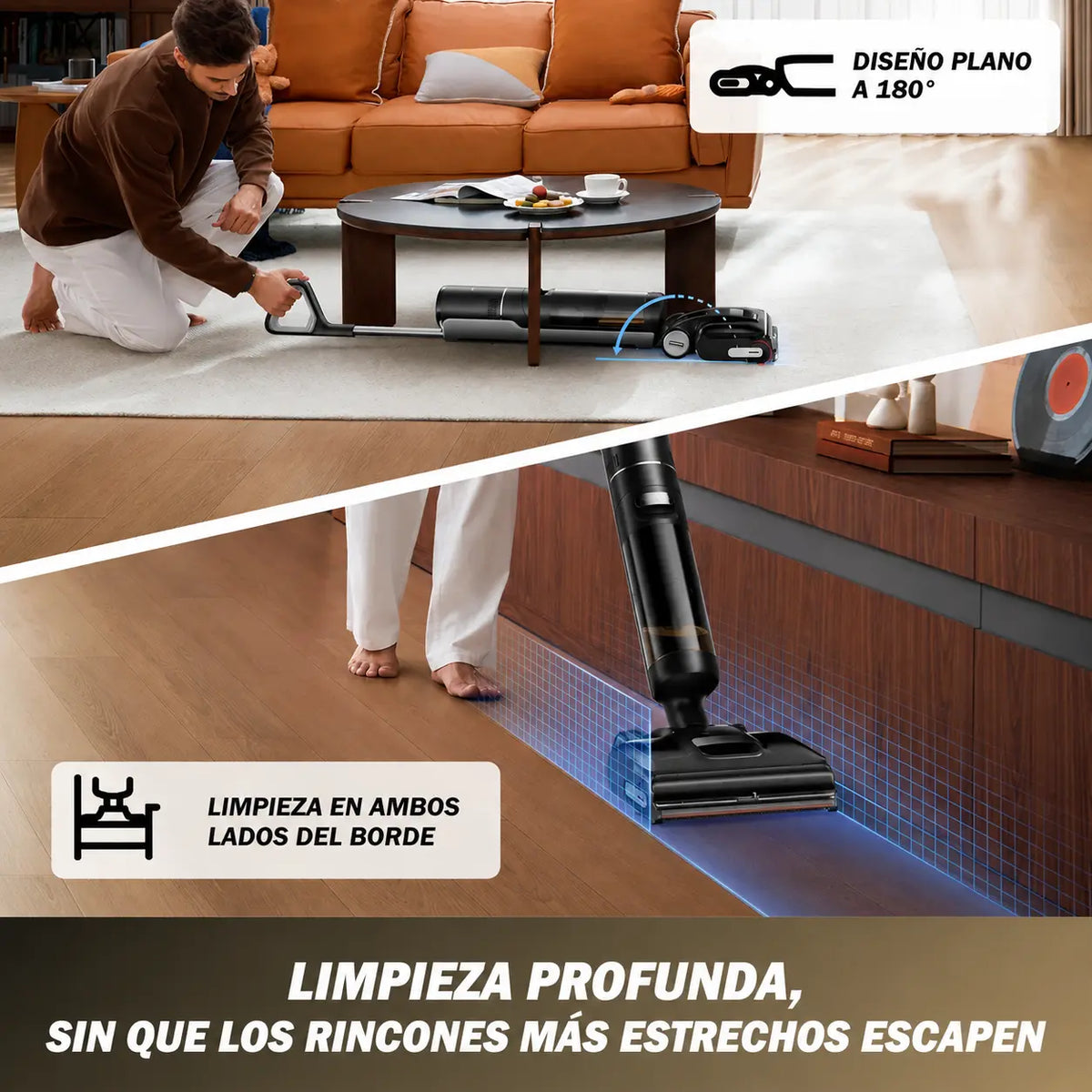 Aspiradora Vertical Inalámbrica Lava y Aspira MaxDream