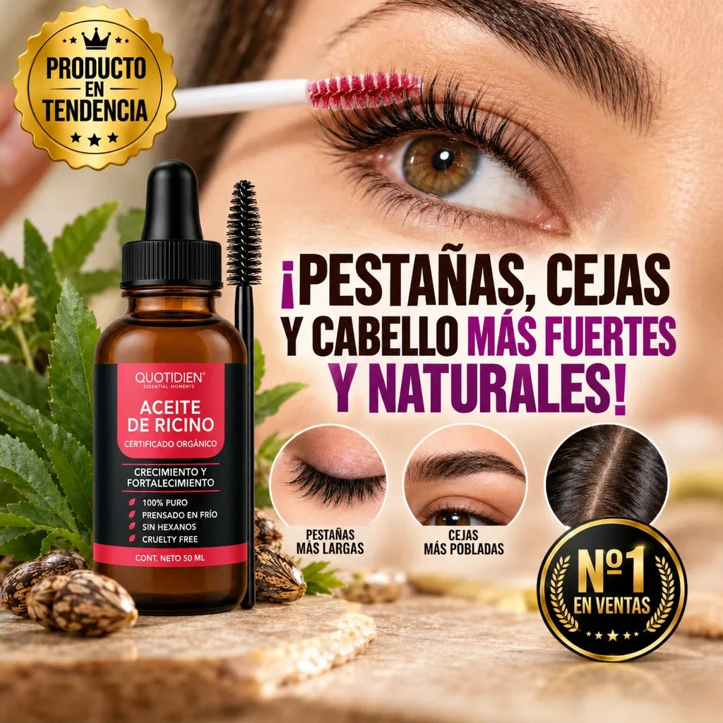 Compra 1 y Llévate 2 | Aceite de Ricino Quotidien 50 ml