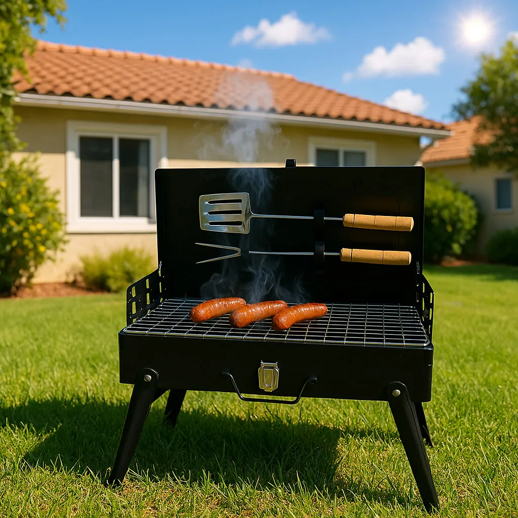 COMBO ESPECIAL: Parrilla Portátil Plegable de Acero™ + Soplador de Aire de Regalo [ÚLTIMAS UNIDADES]