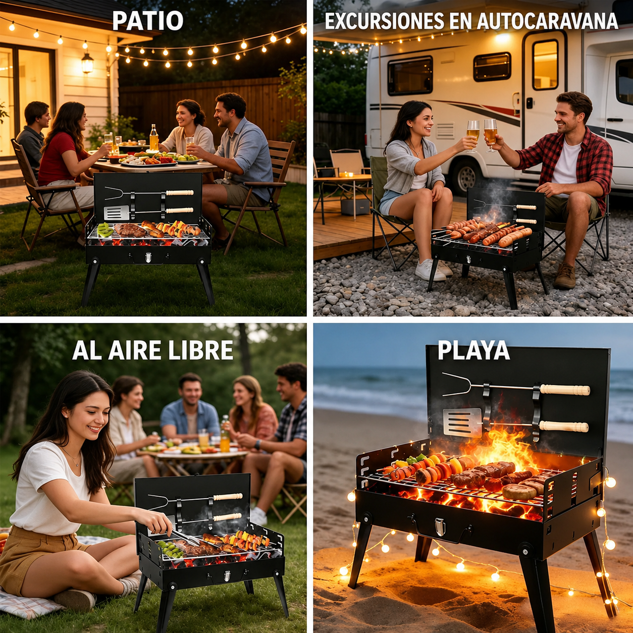 COMBO ESPECIAL: Parrilla Portátil Plegable de Acero™ + Soplador de Aire de Regalo [ÚLTIMAS UNIDADES]