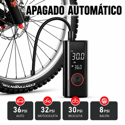 Inflador De Llantas Portatil Digital Recargable [ULTIMAS UNIDADES]