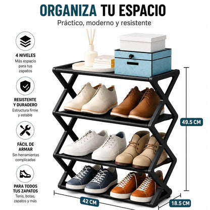 Zapatera Vertical 7 Niveles Con Cubierta + Zapatero Plegable De Regalo [ÚLTIMAS UNIDADES]