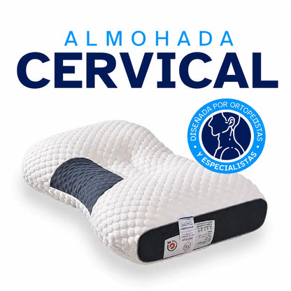 Almohada Cervical 3D Ortopédica ComfortMax™ | Dile Adiós al Dolor de Cuello