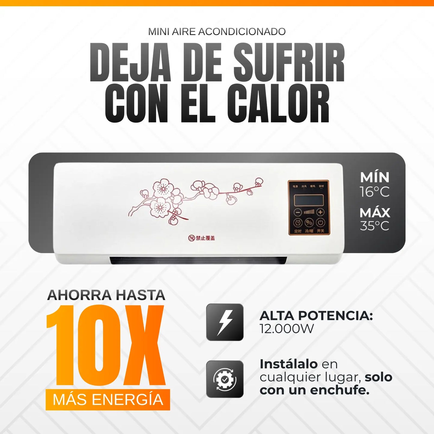 Mini Aire Acondicionado y Calefactor Portátil 2 en 1 TurboHielo - [ULTRAPOTENTE]