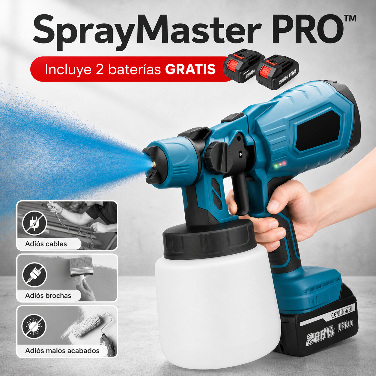 SprayMaster PRO™ - Pistola Pulverizadora Inalámbrica Profesional (Cópia)