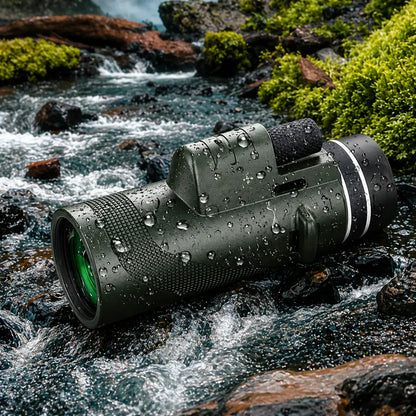 Monocular HD Ultra Zoom con Trípode + Linterna Táctica Multifuncional Titanium™