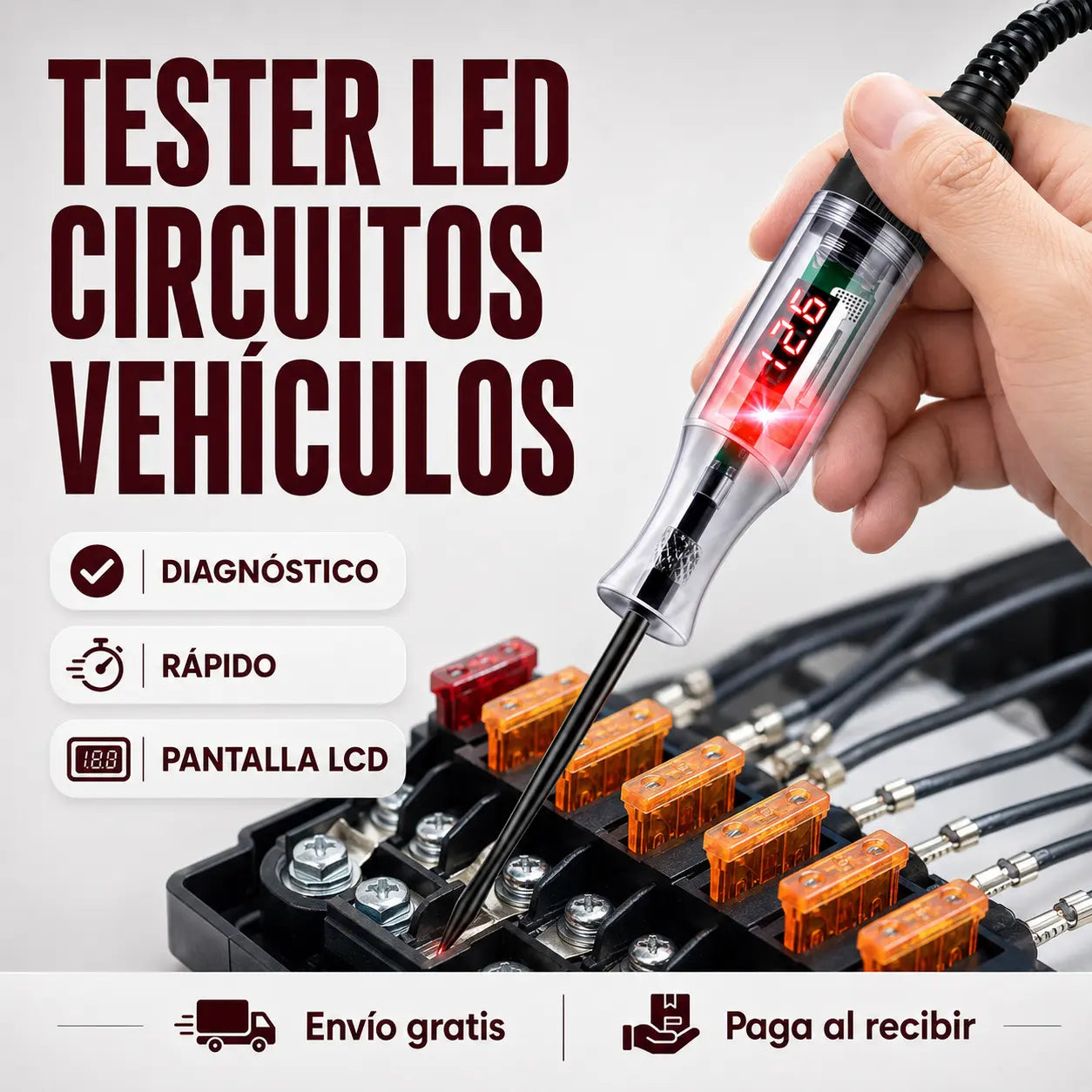 Tester LED de Circuitos Para Vehículos ElectroCheck™