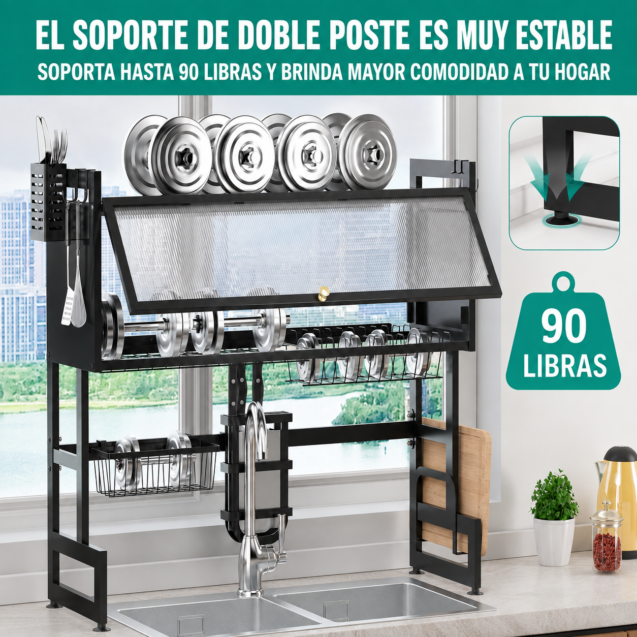 Escurridor Doble Nivel Con Puertas™ [ÚLTIMAS UNIDADES]