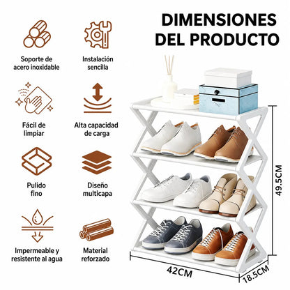 Zapatero Plegable Multifuncional 4 Niveles [ÚLTIMAS UNIDADES]