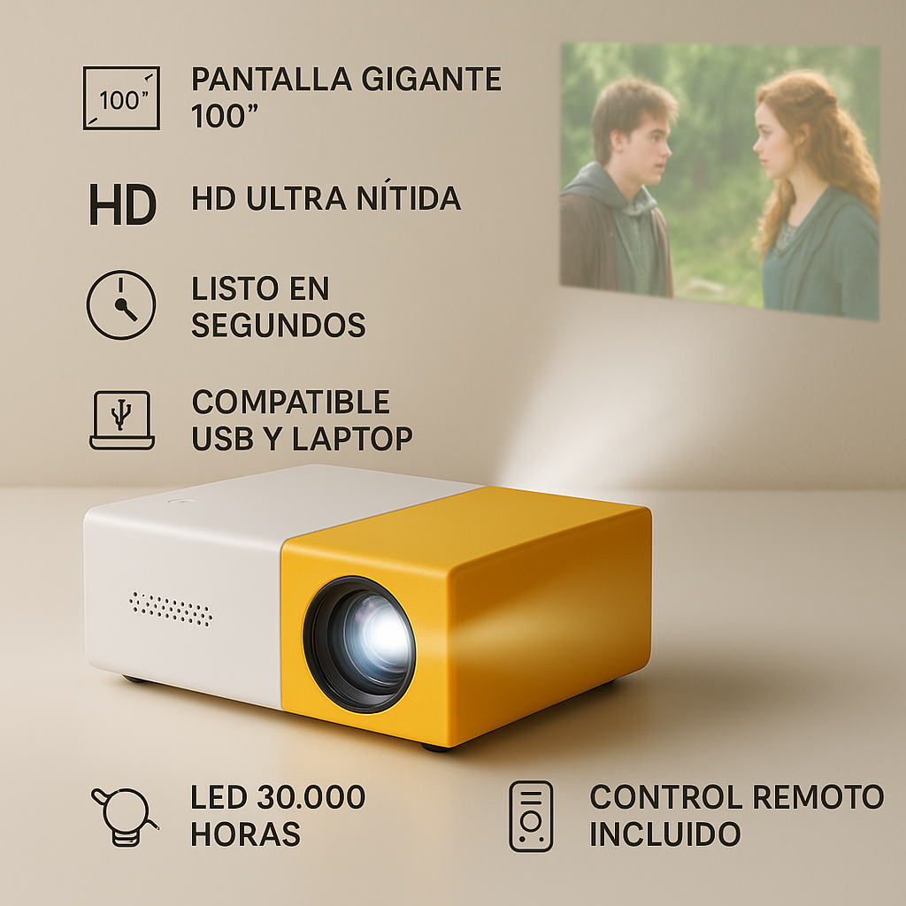 Mini Proyector Portátil CineMax™ [ÚLTIMAS UNIDADES]