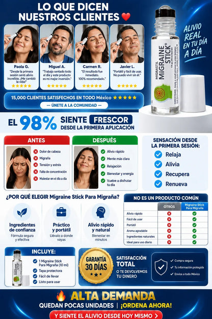 Compra 1 y Llévate 2 | Migraine Stick