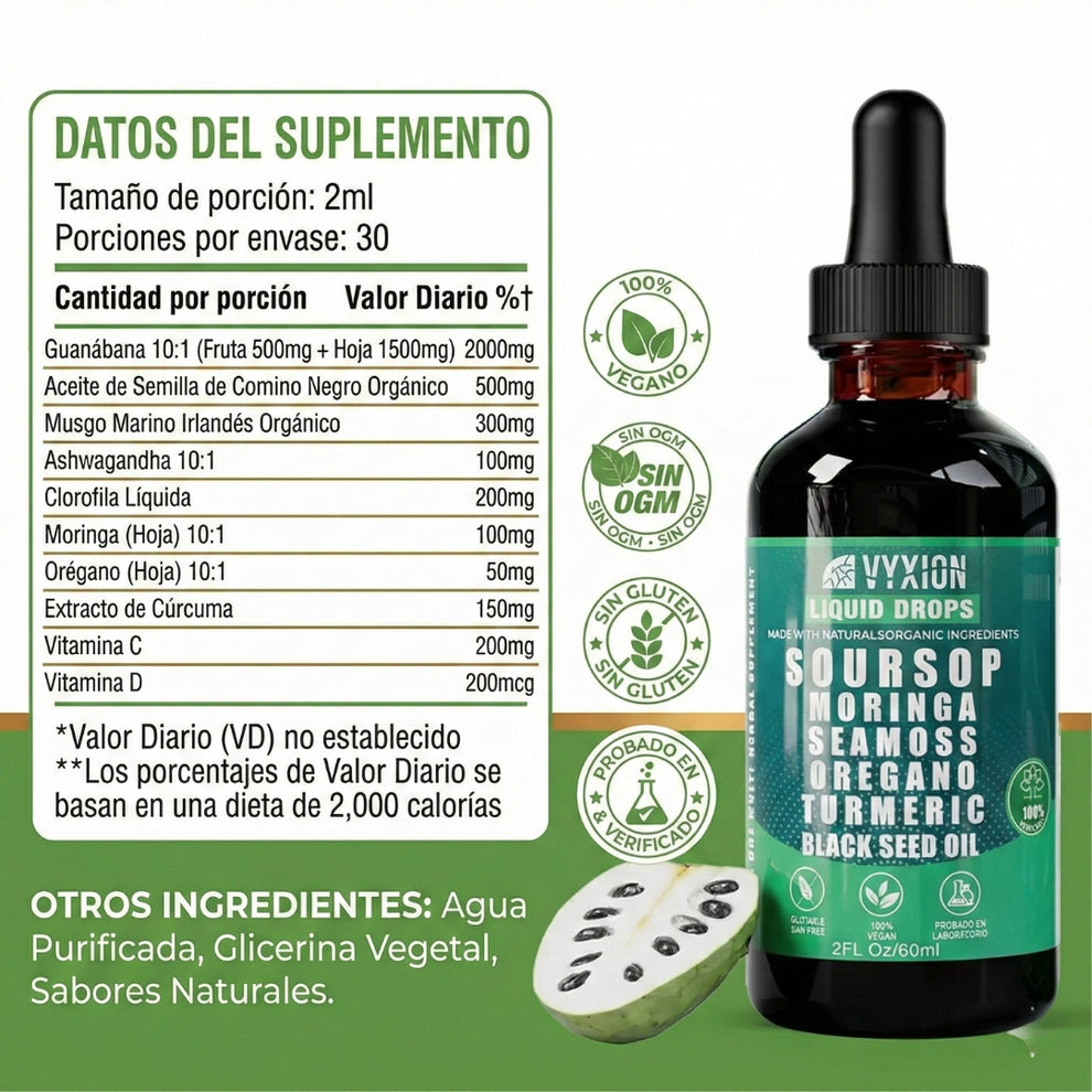 Compra 1 y Llévate 2 - Gotas de Guanábana con Orégano