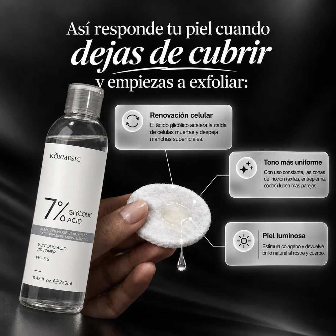 Compra 1 y Llévate 2 | Tónico Facial Ácido Glicólico 7%