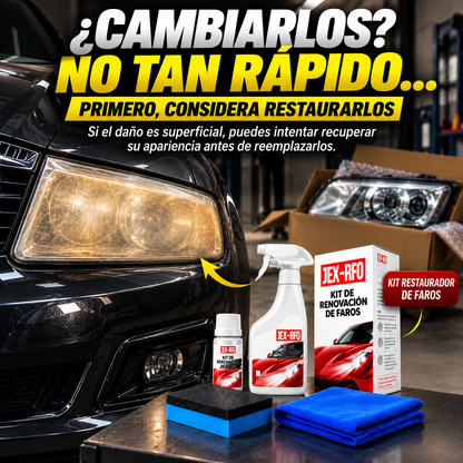 Compra 1 y Llévate 2 - Kit Restaurador de Faros Automotriz