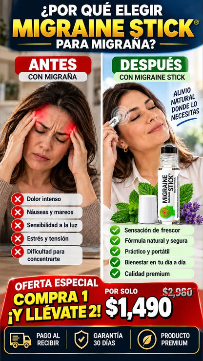 Compra 1 y Llévate 2 | Migraine Stick