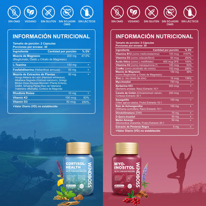 Combo Cortisol-Health + Myo-Inositol™ [ÚLTIMAS UNIDADES]