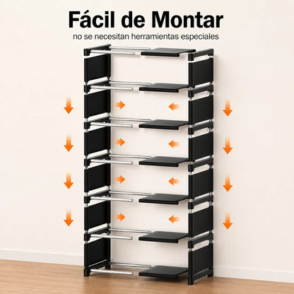 Zapatera Vertical de 7 Niveles con Cubierta