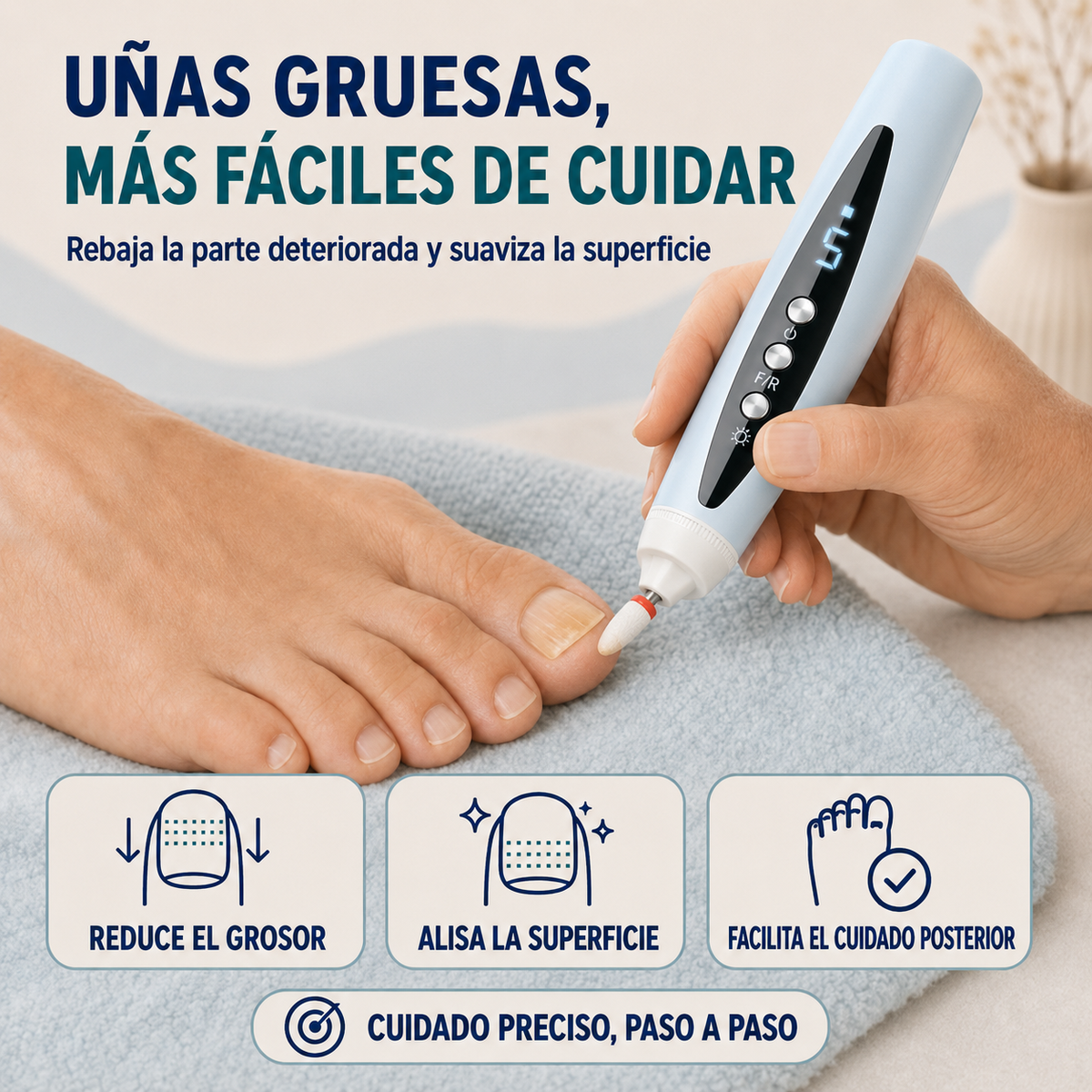 CortaLima Pro™ – Cortaúñas y Limador Eléctrico 5 en 1