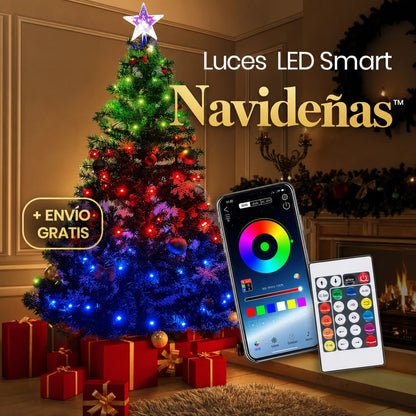 Luces LED Smart Navideñas con app y control remoto