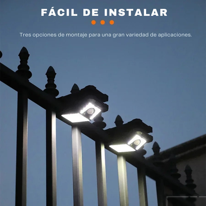 Luz LED Clip con Sensor y Carga Solar – Ilumina sin cables ni enchufes