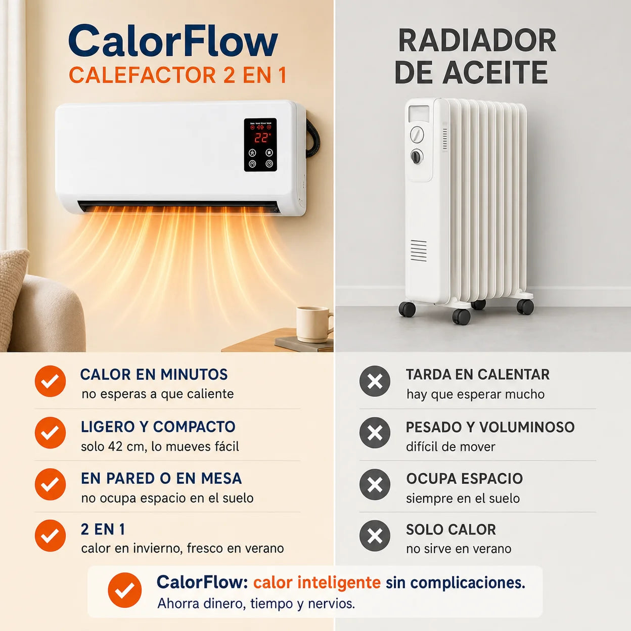CalorFlow vs radiador de aceite
